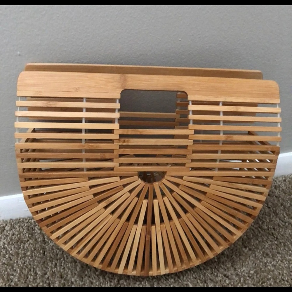 SOLD Bamboo clutch bag